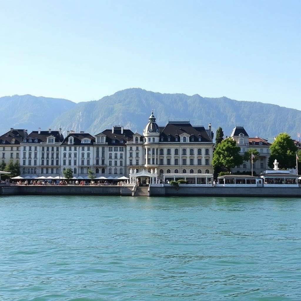 Montagne à Évian-les-Bains, France